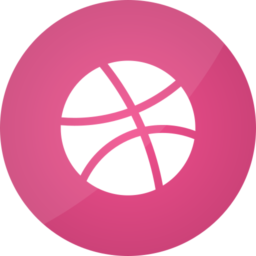 Dribbble Generic Flat icon