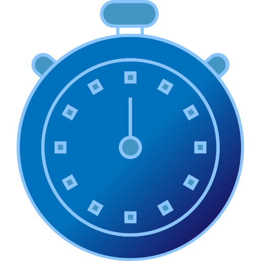 Stopwatch Generic Outline Gradient icon