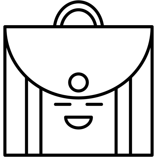 Backpack Generic Thin Outline icon