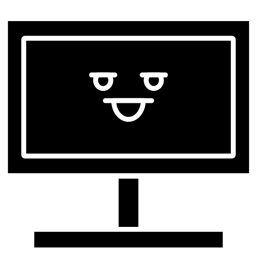 ekran komputera Generic Glyph ikona