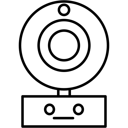 webcam Generic Thin Outline icon