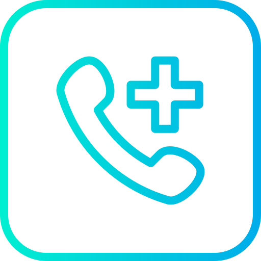 Hospital phone Generic Gradient icon