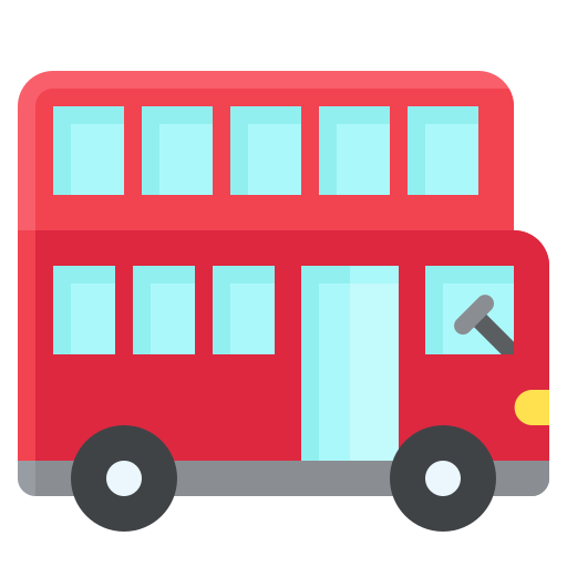 dwupoziomowy autobus Generic Flat ikona