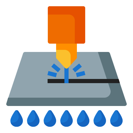 Water jet Andinur Flat icon