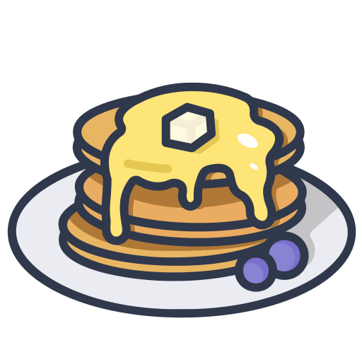 pancake Generic Outline Color icona