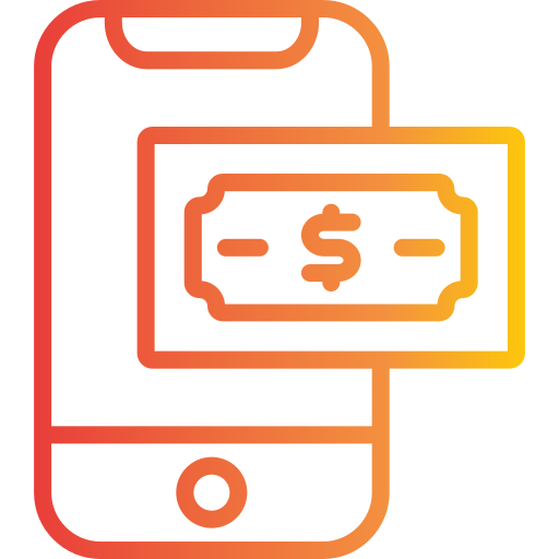 płatności mobilne Generic Gradient ikona