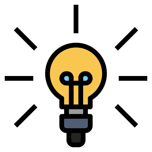 Bulb Generic Outline Color icon