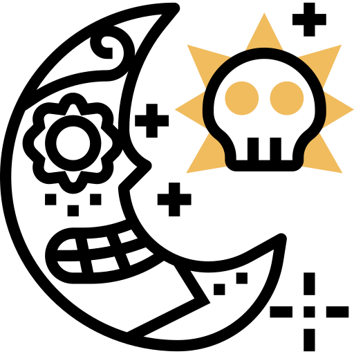 półksiężyc Meticulous Yellow shadow ikona