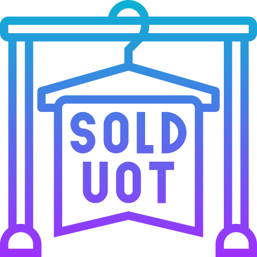 Sold out Meticulous Gradient icon