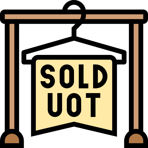 Sold out Meticulous Lineal Color icon