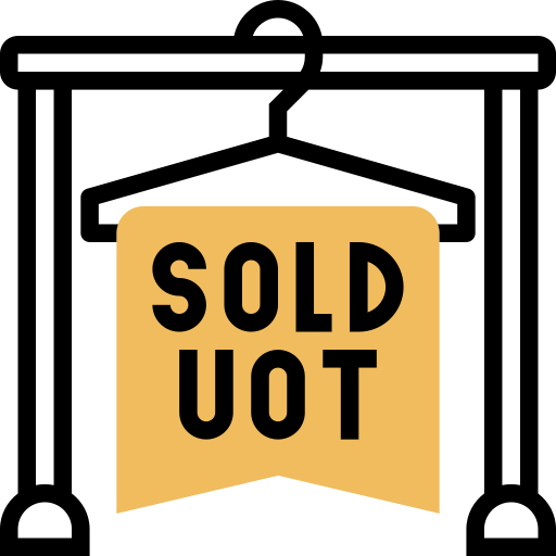 Sold out Meticulous Yellow shadow icon