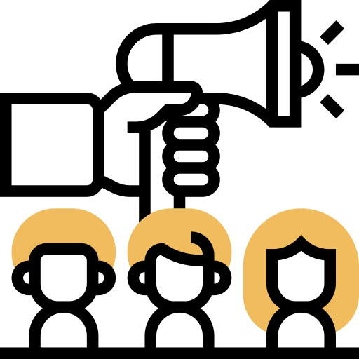 protesta Meticulous Yellow shadow icono