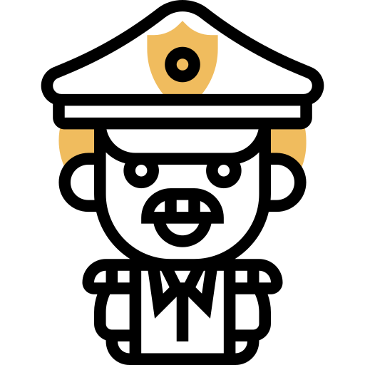 policja Meticulous Yellow shadow ikona