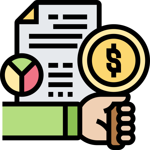 Financial report Meticulous Lineal Color icon