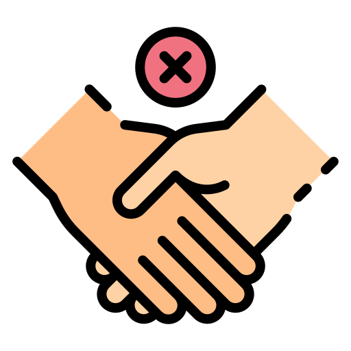 No handshake Good Ware Lineal Color icon