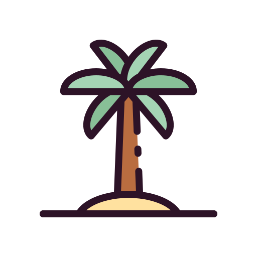 Palm tree Good Ware Lineal Color icon