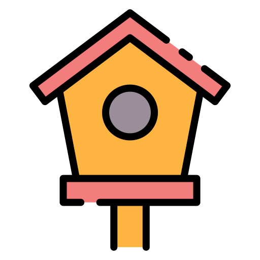 casa del pájaro Good Ware Lineal Color icono