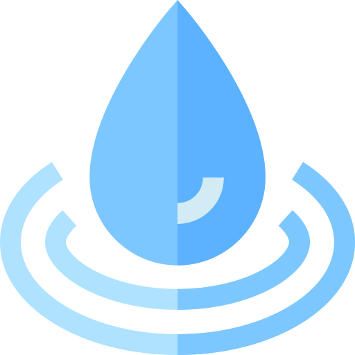 goccia d'acqua Basic Straight Flat icona