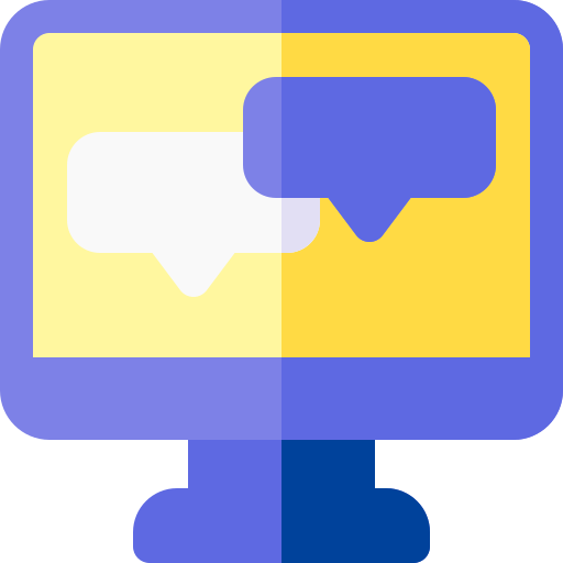 live chat Basic Rounded Flat icoon