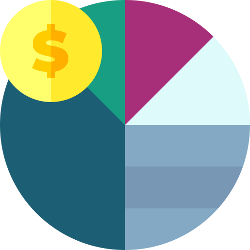 diagramme circulaire Basic Straight Flat Icône