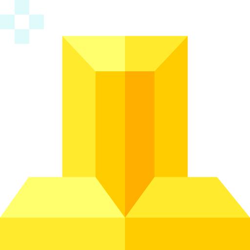 Gold Ingots Basic Straight Flat icon