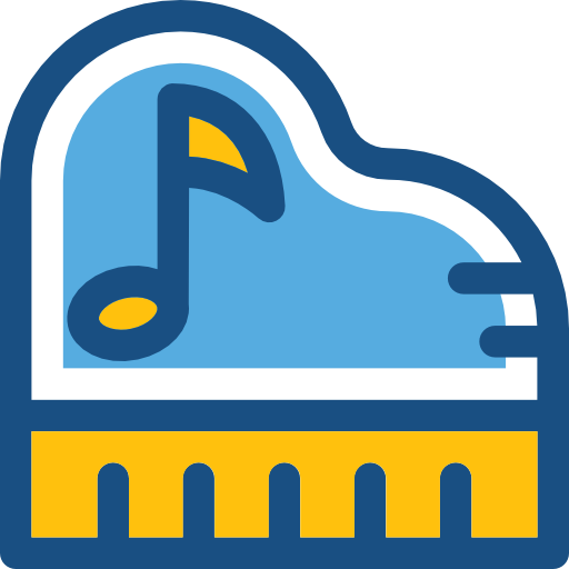 피아노 Prosymbols Duotone icon