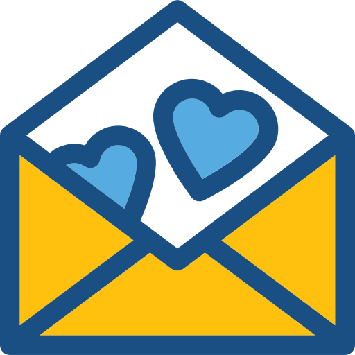carta de amor Prosymbols Duotone icono