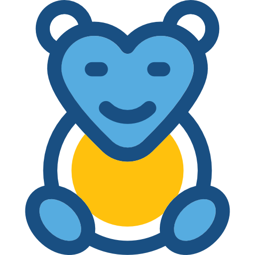 плюшевый медведь Prosymbols Duotone иконка