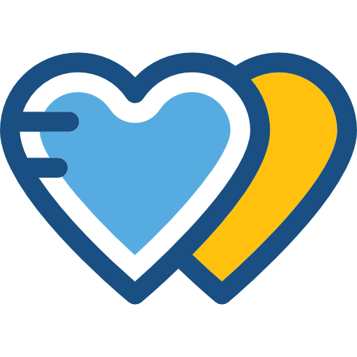 Сердца Prosymbols Duotone иконка