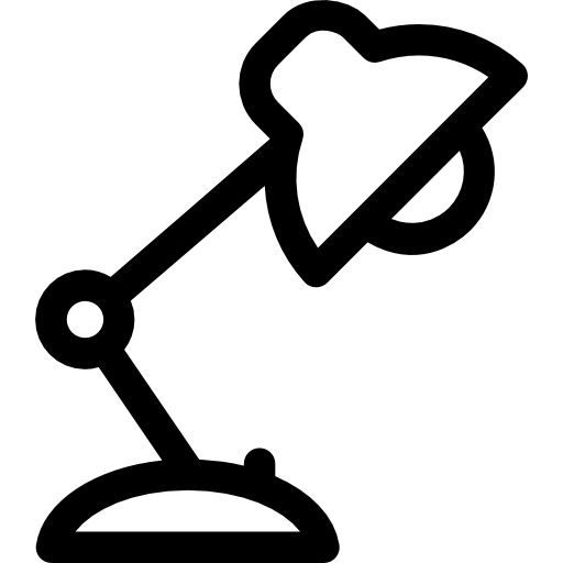 デスクランプ Prosymbols Lineal icon