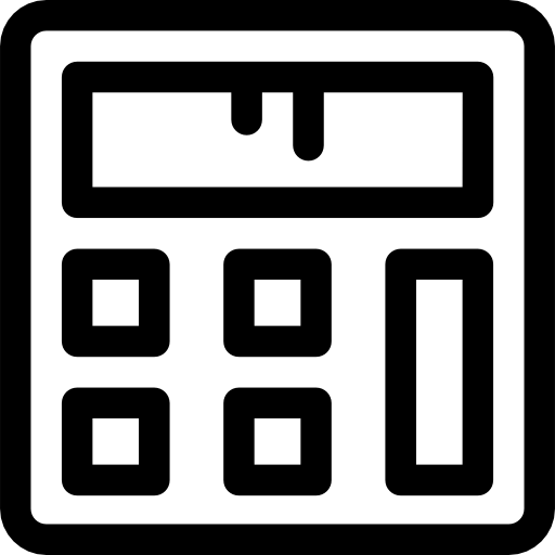 kalkulator Prosymbols Lineal ikona