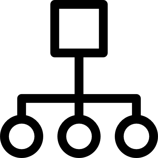 Иерархическая структура Prosymbols Lineal иконка