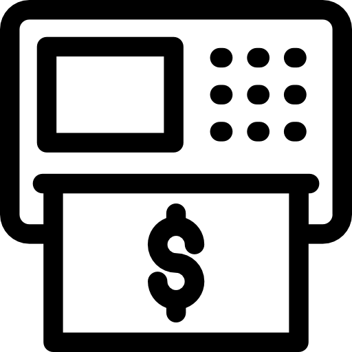 geldautomaat Prosymbols Lineal icoon