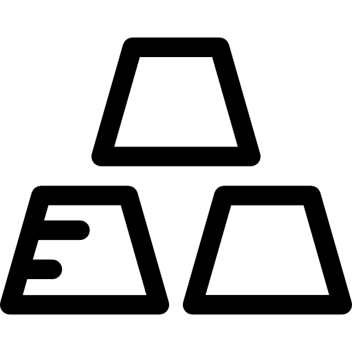 goldbarren Prosymbols Lineal icon