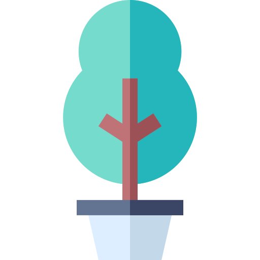 plante Basic Straight Flat Icône