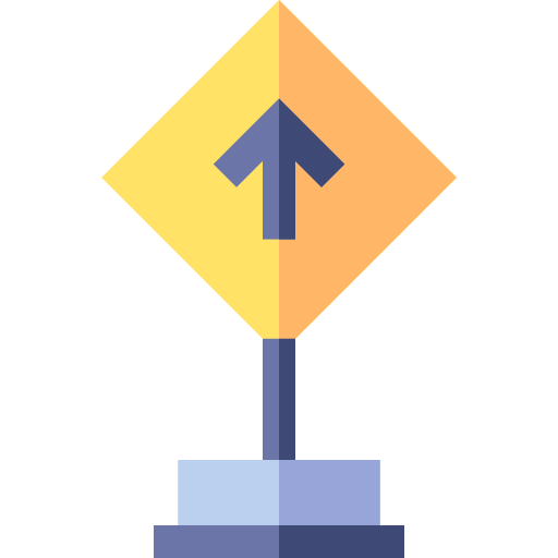 交通標識 Basic Straight Flat icon