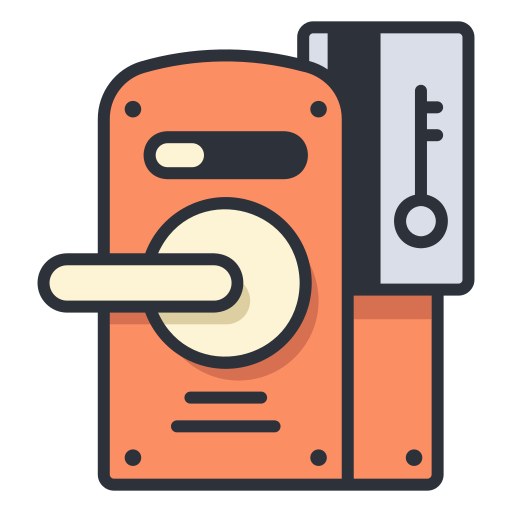 Key card Generic Outline Color icon