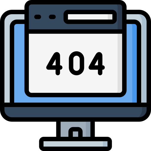 오류 404 Special Lineal color icon