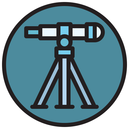telescoop Toempong Lineal color icoon