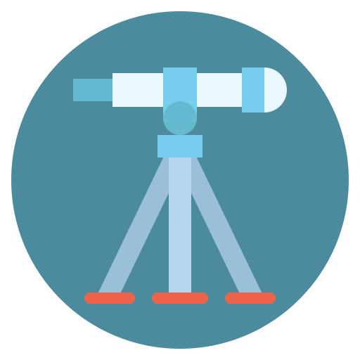 teleskop Toempong Flat icon