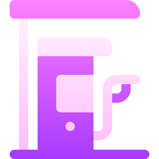 stacja benzynowa Basic Gradient Gradient ikona