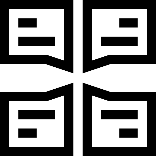 discussion de groupe Basic Straight Lineal Icône