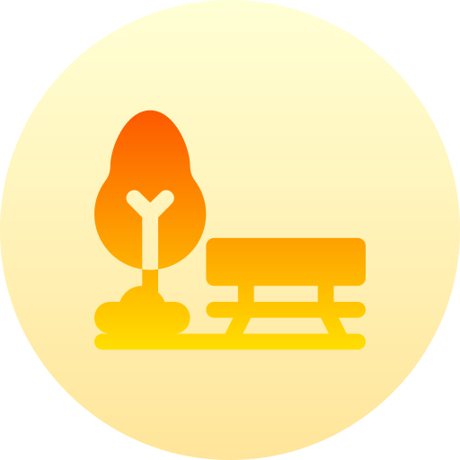 공원 Basic Gradient Circular icon