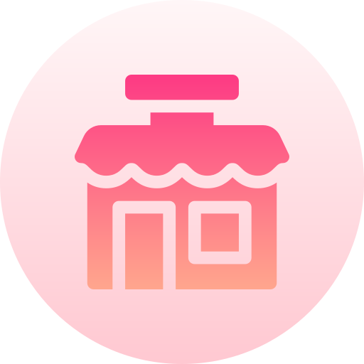 슈퍼마켓 Basic Gradient Circular icon