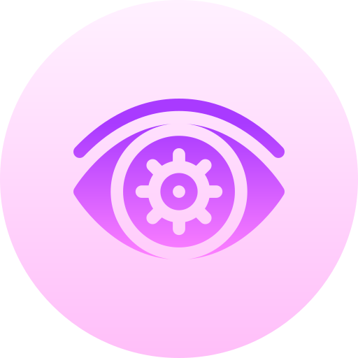 visione Basic Gradient Circular icona