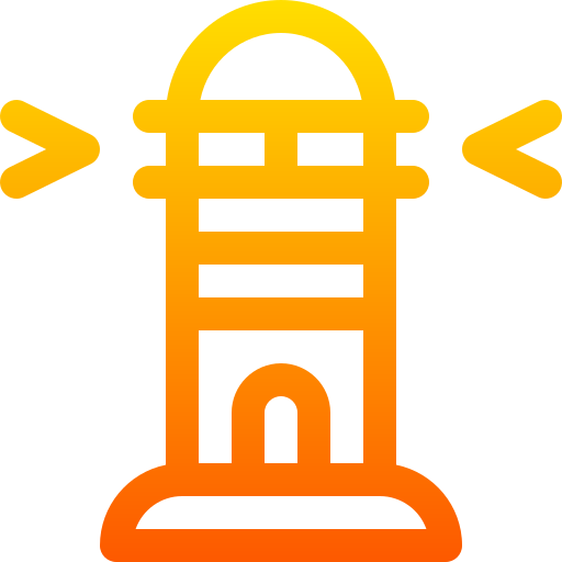 Lighthouse Basic Gradient Lineal color icon
