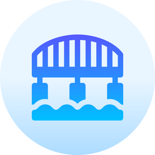 puente Basic Gradient Circular icono