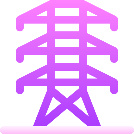 전기 타워 Basic Gradient Gradient icon