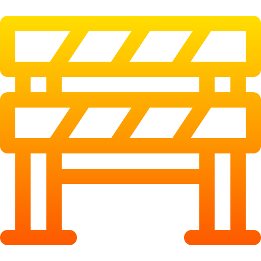 장벽 Basic Gradient Lineal color icon