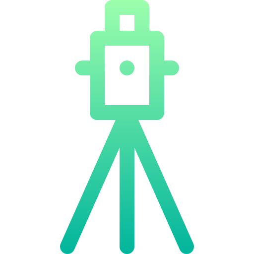 teodolite Basic Gradient Lineal color icona